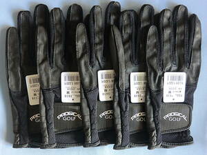 PROGICAL Golf перчатка M 23-24cm черный 5 листов комплект 