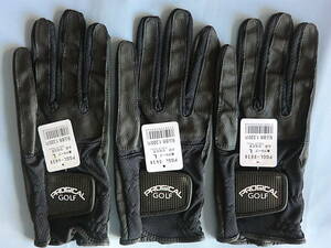 PROGICAL Golf glove L 25-26cm black 3 sheets set 