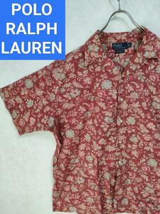 ポロラルフローレン　Caldwell 花柄　アロハシャツ　ポロベア　ビンテージ POLO RALPH LAUREN RRL RLX SPORT