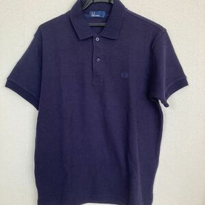  Fred Perry knitted series polo-shirt with short sleeves navy new goods tag attaching 