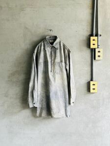 20S 20S 30S 30S Montgomery Word Word Montgomery Ward Workshirt Half Zip с длинным рукавом с Gusset Vintage USA использован