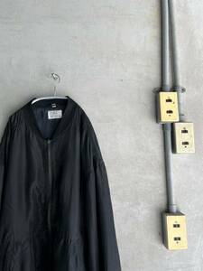 80s 80年代 90s 90年代 pure silk ピュア シルク ビンテージ ブラック 黒 ブルゾン USA アメリカ 古着 ジャケット ビッグサイズ y2k y3k