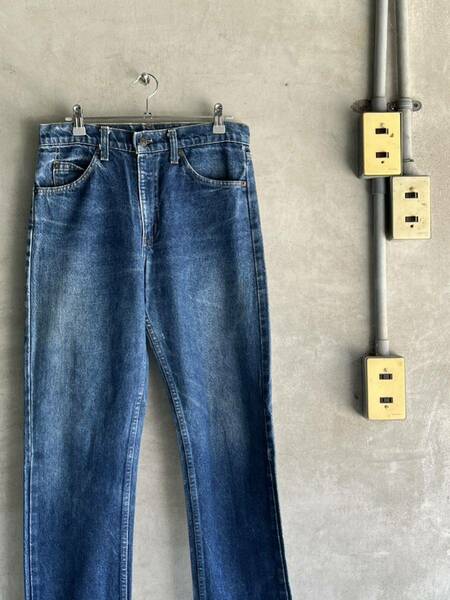 80s 80年代 ビンテージ リーバイス 505 levis デニム スリム テーパード パンツ オレンジタブ USA製 古着 ボタン裏575 アメリカ ヒゲ