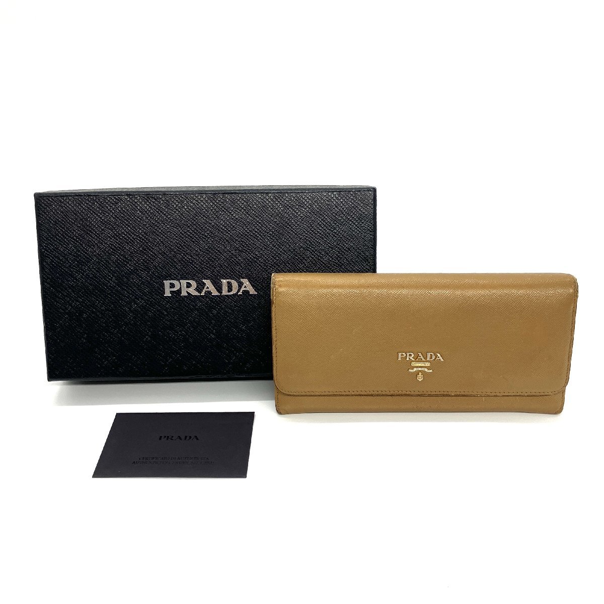 PRADA プラダ Saffiano Vernice Crystal Studded Flap 179211 二つ折り