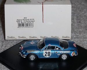 803 1/43 アルピーヌ ルノーA110 28号 モナコ1971 ALPINE RENAULT