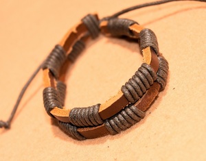 *2 code leather bracele * Asian ethnic * new goods *W42