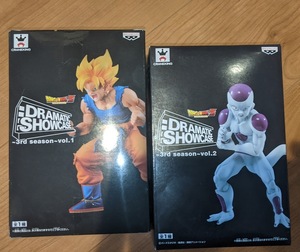 バンプレスト製 ドラゴンボールZ DRAMATIC SHOWCASE 3rd season vol.1 超サイヤ人孫悟空 vol.2 フリーザ 2種セット