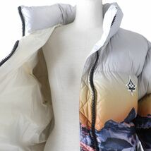 極美品◇定価532400円 LV ルイヴィトン 22SS 1A9N5Y フード付 グラフィックデザイン メタリックサンセットマウンテンパファジャケット 38_画像6