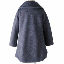 極美品◇正規品 TATRAS タトラス LTA17A4560 ダウンライナー付 Aライン ZIP UP ウールコート ネイビー系 紺系 レディース 01 冬物◎_画像3