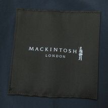 未使用品☆正規品 MACKINTOSH LONDON マッキントッシュ ロンドン ノーカラー ナイロンジャケット ZIPジャケット ブルーグレー 46_画像7