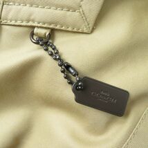 未使用品★正規品 定価176000円 COACH コーチ F76255 襟ムートン・ウールライナー・ロゴプレート付き トレンチコート ベージュ XSP タグ付_画像7