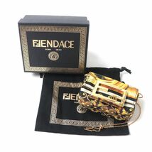 極美品★FENDACE フェンダーチェ フェンディ×ヴェルサーチ 7AS095 メデューサ ナノバケットポーチ／チェーンバッグ マルチ イタリア製_画像2