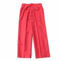 未使用品★THE ROW ザロウ LADA PANT センタープレス ストレート ウールパンツ／ボトムス レディース レッド 6 USA製 タグ付き シンプル◎_画像3