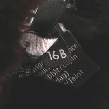 極美品◎イタリア製 CHANEL シャネル 16B レディース オリラグファー ココマーク バイカラー ショール／マフラー ボルドー×ブラック 毛皮_画像8
