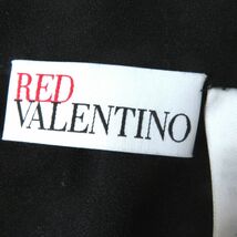 極美品◎正規品 RED VALENTINO レッドヴァレンティノ QR3RA02Z3U7 レディース レースリボンエンブロイダリー ジョーゼット スカート 黒 40_画像7