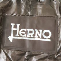 良品◎正規品 HERNO ヘルノ LAVJAP 21236-DP-12017-8700 レディース ハイネック ジップアップ ダウンジャケット ブラウン 茶 42_画像6