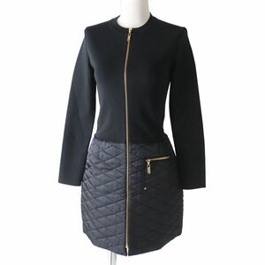  ultimate beautiful goods * regular goods regular price 287100 jpy LV Louis Vuitton 1A5TT9 lady's bai material A line knitted dress |do King One-piece black XS