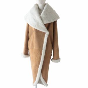 Extreme ◎ Обычный испанский Loewe Loewe S359336L10 Ladies Lambskin Super Long Mouton Court Totan Camel 32 с вешалкой