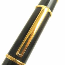 良品▼Cartier カルティエ ディアボロ ドゥ カルティエ ブルージュムストーン ペン先18K キャップ式 万年筆 ブラック×ゴールド Mニブ 仏製_画像10