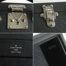 美品▼LOUIS VUITTON ルイヴィトン M30012 ディプロマット タイガ アルドワーズ トランク/アタッシュケース 黒 仏製 袋・ネームタグ・鍵付_画像9