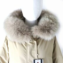 未使用品△正規品 WOOLRICH ウールリッチ WWOU0437 KEYSTONE PARKA FOXファー・フード付き ダウンコート ベージュ S 定価151,800円＋税_画像5