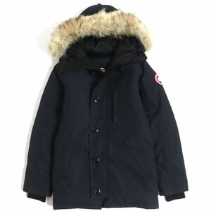  superior article V Canada Goose 3426MA CHATEAU PARKA FF fur * with a hood .WZIP car tu Parker / down jacket navy blue XS men's Canada made regular goods 