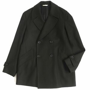 未使用品▼Paul Smith Collection ポールスミスコレクション 裏地花柄 ウール100% Pコート ダークブラウン L メンズ 日本製 正規品