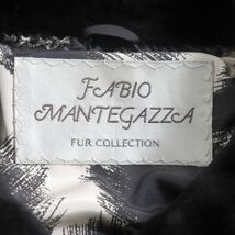 極美品▼FABIO MANTEGAZZA SAGA MINK サガシェアードミンク 裏地総柄 本毛皮コート ダークブラウン F 毛質柔らか◎_画像7