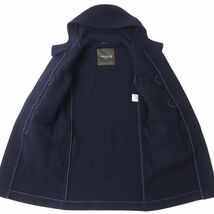 良品△正規品 MACKINTOSH マッキントッシュ ロゴボタン・トグルボタン　フード付き ダッフルコート ネイビー 紺色 レディース 36 日本製_画像7