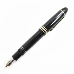 美品△MONTBLANC モンブラン マイスターシュテュック No149 ホワイトスター ペン先14K 万年筆 ブラック×ゴールド Mニブ ドイツ製