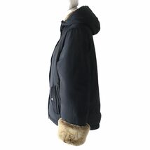 良品△WOOLRICH ウールリッチ BOULDER JACKET ラビットファー付き ダウンジャケット レディース ブラック M 毛皮 冬物 オススメ◎_画像2