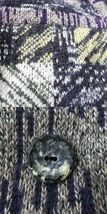 美品★MISSONI ミッソーニ 織柄 マルチ×無地 リバーシブル 中綿入り ニットジャケット マルチ×ブラック M レディース イタリア製 冬物◎_画像8