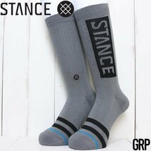 【送料無料】STANCE スタンス OG SOCKS クルーソックス 靴下 M556D17OGG　GRP　 M（24cm-26cm）サイズ_画像1