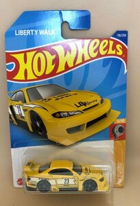 ホットウィール　日産　シルビア　(黄)　未使用　ミニカー　HotWheels　同梱可 LB SUPER SILHOUETTE NISSAN SILVIA (S15) (Esprc_hist)