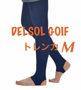  новый товар #4,644 иен [ Delsol Golf ] леггинсы трико нижний одежда M Golf одежда спорт одежда темно-синий 