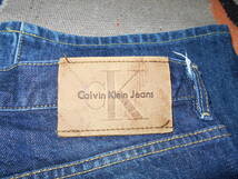 CALVIN KLEIN VINTAGE CK JEANS DESIGNERS カルバン クライン レザーパッチ インディゴ ジーンズ ビンテージ デザイナーズ モデル_画像8