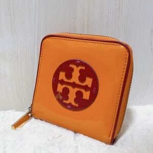 tory burch トリーバーチ 財布 ラウンドファスナー ロゴ エナメル カードケース 小銭入れ