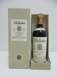 1円～ 【未開栓】 古酒 Ballantines バランタイン 30年 VERY OLD ベリーオールド スコッチ ウイスキー 700ml 43% 箱付き ／け