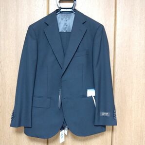155 新品　スーツ　メンズ　BE-2 　紳士　ツーパンツ　セットアップ　上下　ブラック　秋冬 Be2 ジャケット