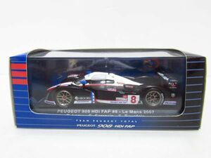 ixo イクソ PEUGEOT 908 HDi FAP #8 - Le Mans 2007 P. Lamy S. Sarrazin - S. Bourdais ミニカー　1/43 [Dass1022]