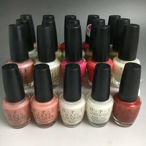 KI22/84　未使用 OPI ネイルラッカー 15ml 20色セット ネイルカラー マニキュア ポリッシュ サロン セルフ ラメ パール フレンチ ①◆