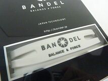 T543 バンデル BANDEL ブレスレット ホワイト レギュラータイプ L 19.0cm BALANCE&FORCE スポーツ シリコンブレスレット メンズ レディース_画像2