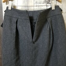 TO BE CHIC　トゥービーシック　スカート　サイズ40　リボン　ウール　グレー系　レディース_画像3