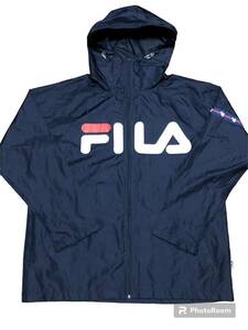 【アウター】FILA ナイロンジャケット　Mサイズ 紺色