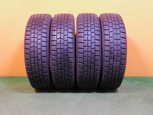 155/65R13 DUNLOP アルト、ミラ、キャロル 製造年2019 4本 バリ溝★C642