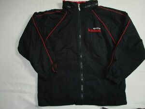 BF372[Kaepa* Kei pa] Logo embroidery simple with a hood . with cotton breaker jacket translation have man . black 140