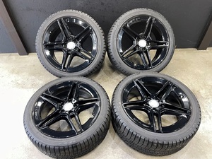 メルセデスベンツ　W257　CLSクラス純正　AMG5スポークグロスブラックペイント　8J9J　19インチ　245/40R19　275/35R19　スタッドレス