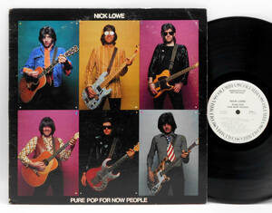 ★良盤 US ORIG 白プロモ LP★NICK LOWE/Pure Pop For Now People (Jesus Of Cool) 1979年 元BRINSLEY SCHWARZ 英国PUB ROCK名作 PROMO WLP