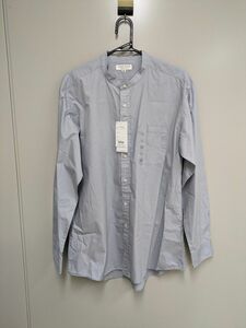 3990円の商品　ORIHICA　スタンドカラーシャツ　LL　ブルーグレー