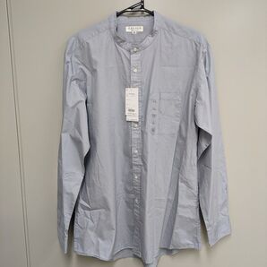 3990円の商品 ORIHICA スタンドカラーシャツ LL ブルーグレー